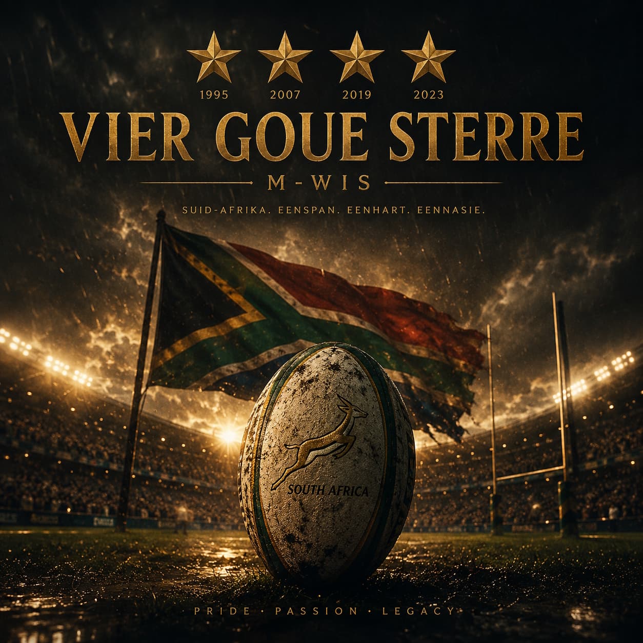 Vier goue sterre catalogue artwork